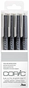 COPIC Multiliner 4St Cool Grey