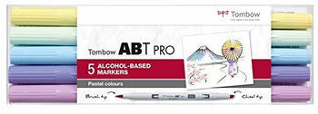 Tombow Abt Pro 5er Set Pastel Colors alkoholbasiert