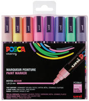 POSCA 401669, POSCA marker s&aelig;t PC-5M 8 ass. Pastel farver