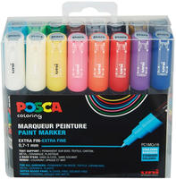 Uni-Ball PC1MC/16A ASS20, uni-ball Pigmentmarker POSCA PC-1MC, 16er Box
