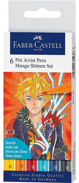 Faber-Castell Pitt Artist Pens Manga Shônen Set