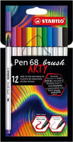 Stabilo 568/12-21, STABILO Pen 68 brush Brush-Pens farbsortiert, 12 St.