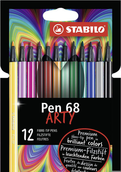STABILO Pen 68 Filzstifte ARTY 12er (6812-1-20)