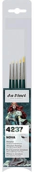 daVinci Pinsel 4237 Nova Synthetics Miniatur Synthetikpinsel verschiedene Größen 5 Stk.