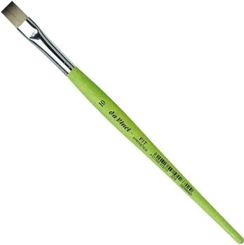 daVinci Pinsel Fit für Schule und Hobby elastische Synthetik grün flach Serie 374 Größe 16