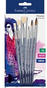 Faber-Castell Pinsel-Set Größe 2 6 10 14 6-teilig