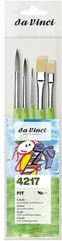 Da Vinci Pinselset FIT SYNTHETICS & SYNTHETICS BRISTLE 4217 grün 5er Set
