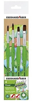 Eberhard Faber Eberhard-Faber Pinsel Green Winner Pinselset mit 2 Rund- und 2 Flachpinseln 4 Stk.