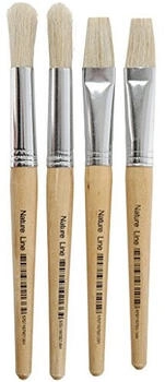 Creativ Company Pinsel für Kinder Nr. 15 L 18,5+19,5 cm B 11+17 mm Flach und 4 Stk.