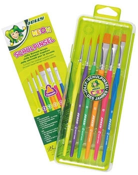 Jolly Pinsel 9460-0007 Pinselset mit 3 Haar- und 3 Borstenpinseln 6 Stk.