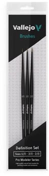Vallejo B01990 Pro Modeler Pinsel Definition Set 4-3-2