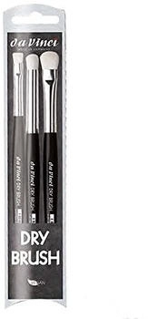 daVinci VA-4179_0 - DRY BRUSH Set 140 No. 6 143 No. 12 145 No. 10 Größe 0 Serie 4179