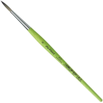 Da Vinci Pinsel Fit für Schule und Hobby elastische Synthetik grün rund Serie 373 Größe 6