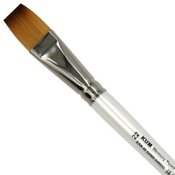 KUM 12 x Pinsel Memory Point Brush Holz flach Größe 22