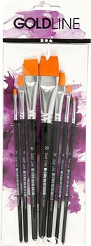 Creativ Company Gold Line Pinsel Nr. 0+2+4+8+12+16+20 L 16,5-21 cm B 1-7 mm Flach 7 Stk.