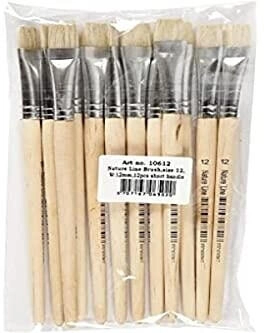 Creativ Company Pinsel Houten Kwasten Nr. 12 Korte Steel 12st. (11 mm)