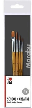 Marabu Synthetikhaarpinsel-Set Universal Creativ + School