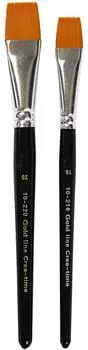 Creativ Company Gold Line Pinsel Nr. 16+20 L 19-20 cm B 17-24 mm Flach 2 Stk.