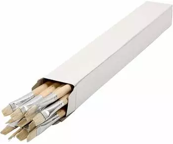 Creativ Company Pinsel Houten Kwasten nr. 14 Lange Steel 12st. (12 mm)