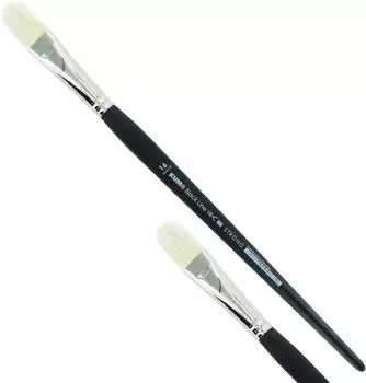 KUM 12 x Kum Künstlerpinsel Black Line Brush oval cat Gr. 16