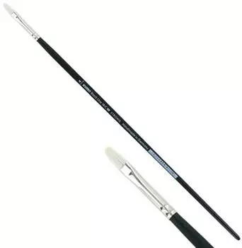 KUM 12 x Kum Künstlerpinsel Black Line Brush oval cat Gr. 4