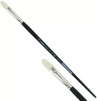 KUM Künstlerpinsel Black Line Brush oval cat Gr. 12