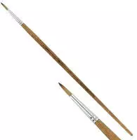 12 x Kum Pinsel Wood Line Brush f&uuml;r Acrylmalerei round Gr. 6