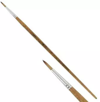 KUM 12 x Kum Pinsel Wood Line Brush f&uuml;r Acrylmalerei round Gr. 6