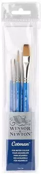 Winsor & Newton Cotman Pinselset, 10 Pinsel, Kurzer Stiel 5,1cm (5390603)