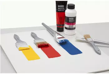 Liquitex Basics Synthetik-Flachpinsel Set, kurzer Stiel, 3 St. (3699369)