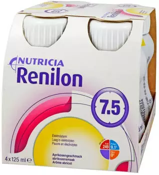 Nutricia Renilon 7.5. Aprikosengeschmack 4x125 ml