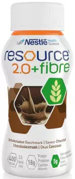 Resource Nestlé 2.0 + Fibre Schokoladengeschmack Flaschen 4x200ml (12209495)