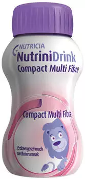 Nutricia Nutrinidrink Compact MultiFibre Erdbeere 8x4x125 ml