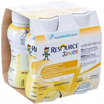 Resource Nestl&eacute; Junior Vanille Geschmack Flaschen 4x200ml