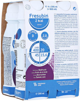 Fresenius Fresubin 2 Kcal Drink Waldfrucht Trinkflschen (4 x 200 ml)