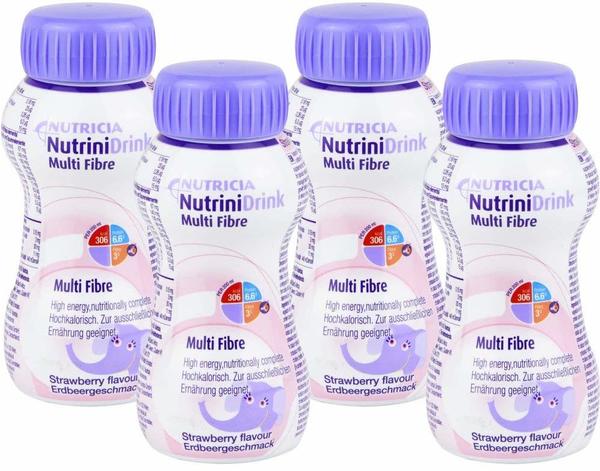Nutricia Nutrini Drink Multifibre Erdbeergeschmack (200 ml)