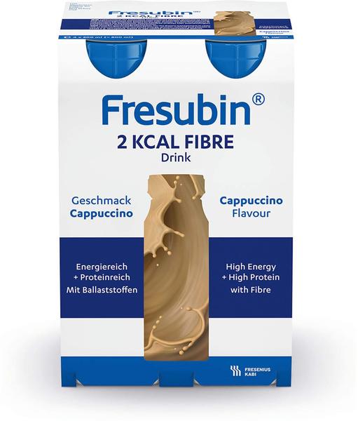 Fresenius Fresubin 2 kcal Fibre Drink Cappuccino Trinkflaschen (4 x 200 ml)
