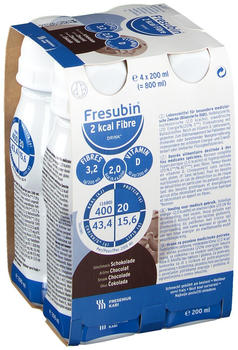 Fresenius Fresubin 2 kcal Fibre Drink Schokolade Trinkflaschen (4 x 200 ml)