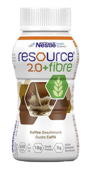 Nestlé Nutrition Resource 2.0 + fibre Kaffee (4 x 200ml)