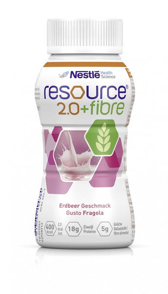 Nestlé Resource 2.0 + fibre Erdbeer (6 x 4 x 200ml)