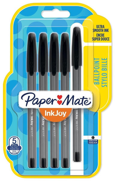 Paper-Mate PAPER MATE InkJoy 100 Kappe 5er sw M black (1956729)