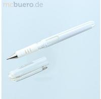 Pentel Gel-Tintenroller Hybrid, Metallspitze, 0,5 mm, wei&szlig;