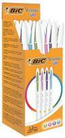 Bic 950446, Bic Kugelschreiber Cristal 950446, t&uuml;rkisblau / lila / pink / hellgr&uuml;n,