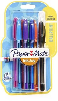 Paper-Mate Pack of 8 ballpoint pens Inkjoy 100 0.7mm - fun colors