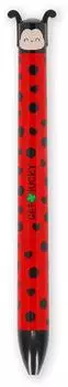 Legami Click&Clack Zweifarbiger Kugelschreiber Ladybug