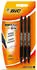 BIC Soft Feel Clic Grip Kugelschreiber Schwarz Mittlere Spitze 1,0mm, 3er-Pack (837395)