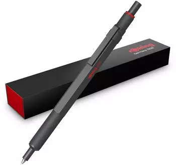 rOtring 600 Kugelschreiber Mittlere Spitze Schwarze Tinte Steingrau (SAP_2204408)