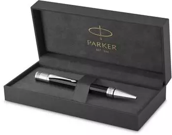 Parker Duofold Classic Kugelschreiber Schwarz, Palladium-Zierteile, M (1931390)