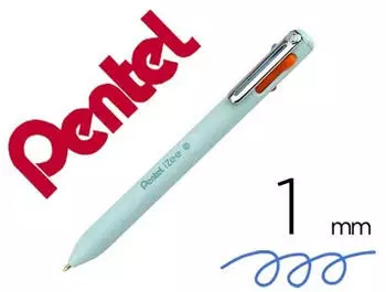 Pentel iZee 4C 4-Farben-Kugelschreiber 0,5mm, blau (BXC470-LC)