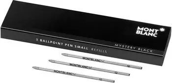 Montblanc Mozart Kugelschreiber-Mine Mystery Black, 3er-Pack (128222)